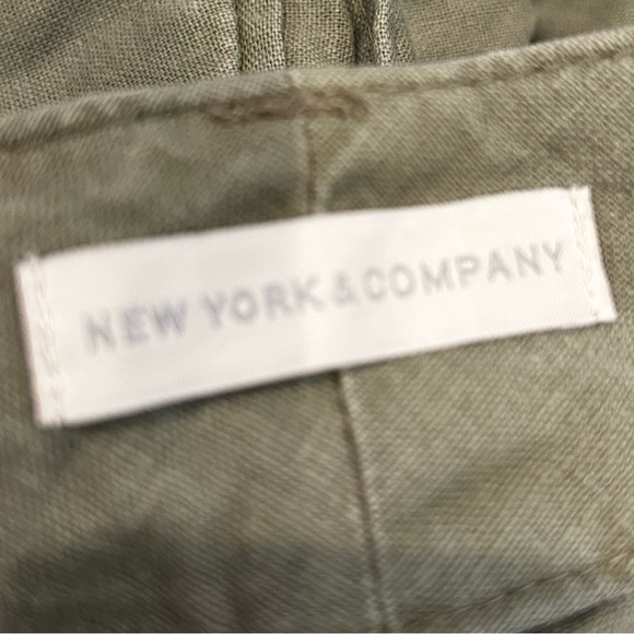 Linen army green pants - Picture 2 of 2